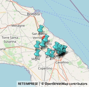 Mappa Via Regina Margherita, 73018 Squinzano LE, Italia (11.796)