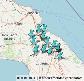 Mappa Via San Michele, 73018 Squinzano LE, Italia (10.6605)