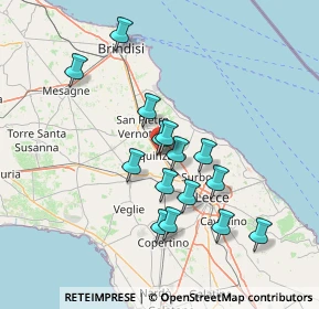 Mappa Via Vittorio Veneto, 73018 Squinzano LE, Italia (13.64933)