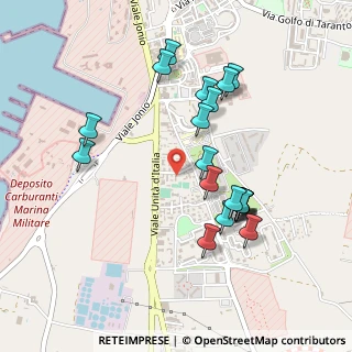 Mappa Via Lago di Cecita, 74121 Taranto TA, Italia (0.5005)