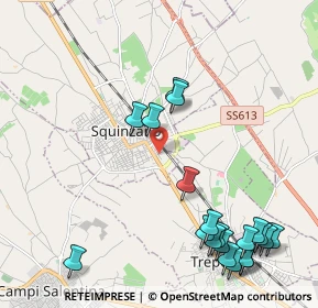 Mappa Via Tevere, 73018 Squinzano LE, Italia (2.889)