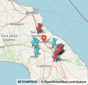 Mappa Via Tevere, 73018 Squinzano LE, Italia (12.6125)