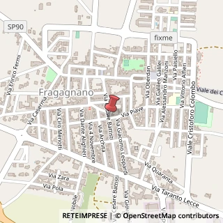 Mappa Via C. Battisti, 72, 74022 Fragagnano, Taranto (Puglia)