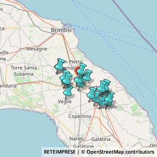 Mappa Via Cairoli, 73018 Squinzano LE, Italia (11.04222)