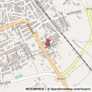 Mappa Via Tevere, 7, 73018 Squinzano, Lecce (Puglia)