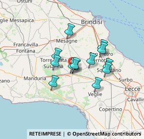 Mappa SP 74, 72026 San Pancrazio Salentino BR, Italia (10.38)