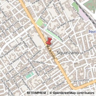 Mappa Via Brindisi, 119, 73018 Squinzano, Lecce (Puglia)