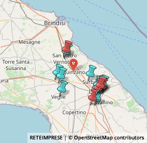 Mappa Via Giosuè Carducci, 73018 Squinzano LE, Italia (13.07875)