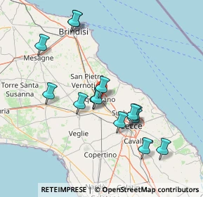 Mappa Via degli Idraulici, 73018 Squinzano LE, Italia (15.54)