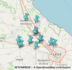 Mappa Via degli Idraulici, 73018 Squinzano LE, Italia (6.295)