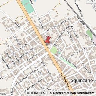Mappa Via Brindisi, 162, 73018 Squinzano, Lecce (Puglia)