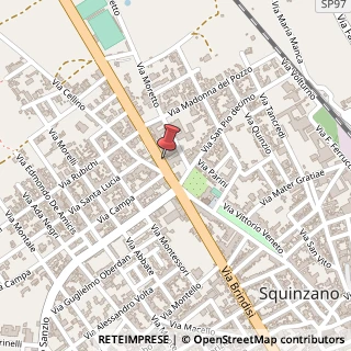 Mappa Via Brindisi, 170, 73018 Squinzano, Lecce (Puglia)