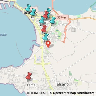 Mappa Via Lago di Piediluco, 74121 Taranto TA, Italia (2.54364)