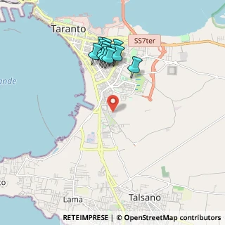 Mappa Via Lago di Piediluco, 74121 Taranto TA, Italia (1.99917)