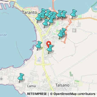 Mappa Via Lago di Piediluco, 74121 Taranto TA, Italia (2.43938)