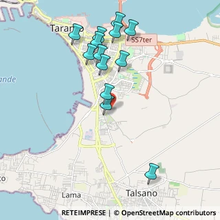 Mappa Via Lago di Piediluco, 74121 Taranto TA, Italia (2.21077)