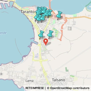 Mappa Via Lago di Piediluco, 74121 Taranto TA, Italia (2.46417)