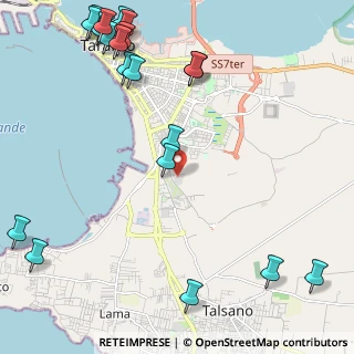 Mappa Via Lago di Piediluco, 74121 Taranto TA, Italia (3.3775)