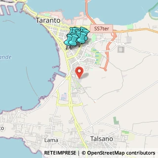 Mappa Via Lago di Piediluco, 74121 Taranto TA, Italia (1.99273)