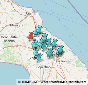 Mappa Via degli Stagnini, 73018 Squinzano LE, Italia (10.0135)