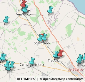 Mappa Via Giuseppe Mazzini, 73018 Squinzano LE, Italia (6.657)