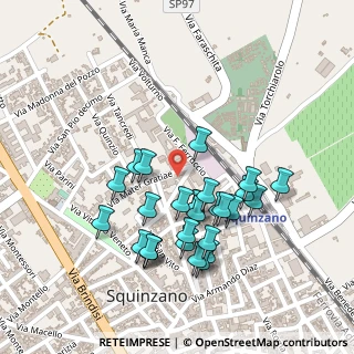 Mappa Via Giuseppe Mazzini, 73018 Squinzano LE, Italia (0.225)
