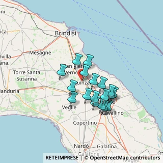 Mappa Via Niccolo' Machiavelli, 73018 Squinzano LE, Italia (11.76111)