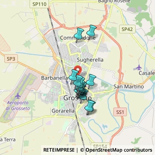 Mappa Via Emilia, 58100 Grosseto GR, Italia (1.34625)