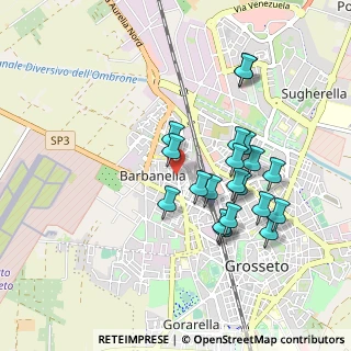 Mappa Viale Giuseppe Giusti, 58100 Grosseto GR, Italia (0.905)