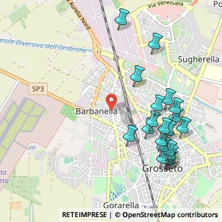 Mappa Viale Giuseppe Giusti, 58100 Grosseto GR, Italia (1.2655)
