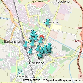 Mappa Via della Marmolada, 58100 Grosseto GR, Italia (0.7145)