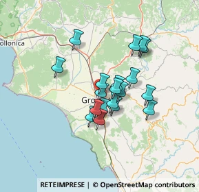Mappa Via della Marmolada, 58100 Grosseto GR, Italia (10.3775)