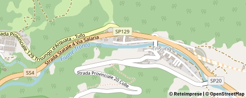 Mappa Arquata del Tronto
