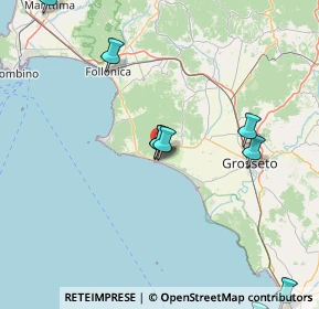 Mappa Strada Comunale delle Strette, 58043 Castiglione della Pescaia GR, Italia (28.82)