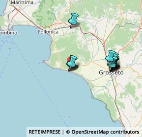 Mappa Strada Comunale delle Strette, 58043 Castiglione della Pescaia GR, Italia (13.8615)