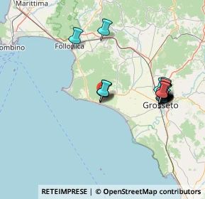 Mappa Strada Comunale delle Strette, 58043 Castiglione della Pescaia GR, Italia (15.6155)