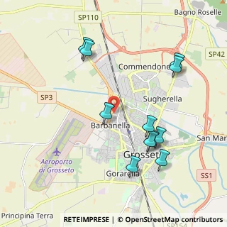 Mappa Via Mario Pratesi, 58100 Grosseto GR, Italia (2.21727)