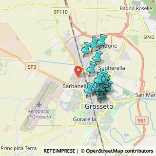 Mappa Via Mario Pratesi, 58100 Grosseto GR, Italia (1.49)