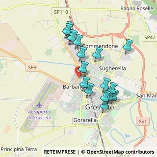 Mappa Via Mario Pratesi, 58100 Grosseto GR, Italia (1.80176)