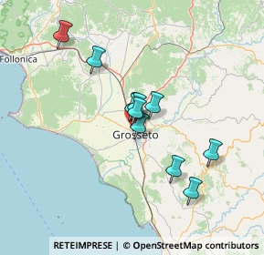 Mappa Via M. Rapisardi, 58100 Grosseto GR, Italia (10.64091)