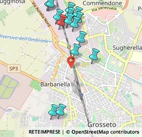 Mappa Via M. Rapisardi, 58100 Grosseto GR, Italia (1.20733)