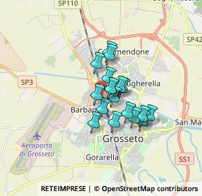 Mappa Via M. Rapisardi, 58100 Grosseto GR, Italia (1.12278)