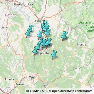 Mappa Località Fabbreria, 06049 Spoleto PG, Italia (9.225)