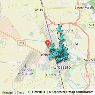 Mappa Via del Berillo, 58100 Grosseto GR, Italia (1.4005)