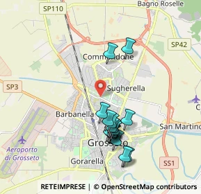 Mappa Viale Europa, 58100 Grosseto GR, Italia (1.88125)