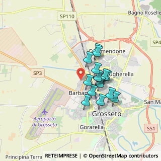 Mappa Via Mercurio, 58100 Grosseto GR, Italia (1.29867)