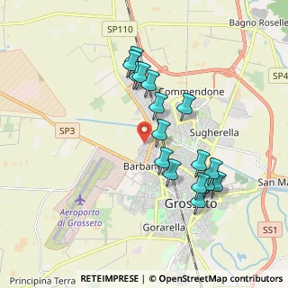 Mappa Via Mercurio, 58100 Grosseto GR, Italia (1.8125)