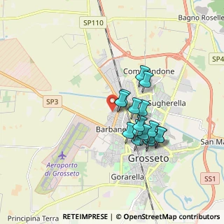Mappa Via Mercurio, 58100 Grosseto GR, Italia (1.49438)