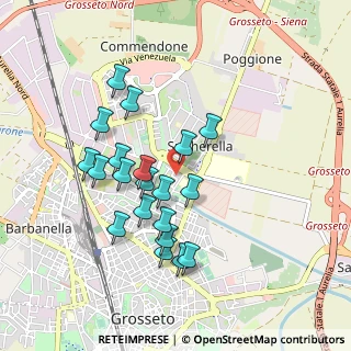 Mappa Via Jugoslavia, 58100 Grosseto GR, Italia (0.879)