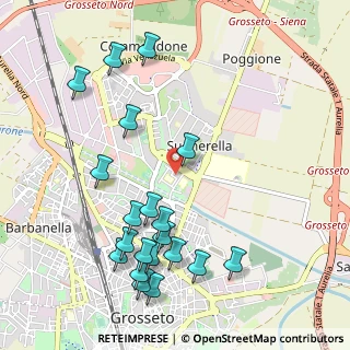 Mappa Via Jugoslavia, 58100 Grosseto GR, Italia (1.243)